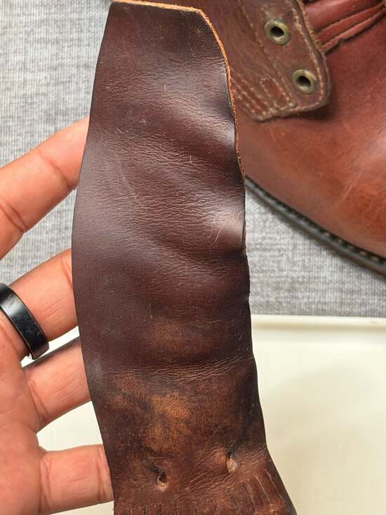 Santa Fe Boot Co. Vintage Brown Leather Kiltie Lace Up Work Boots with Vibram So